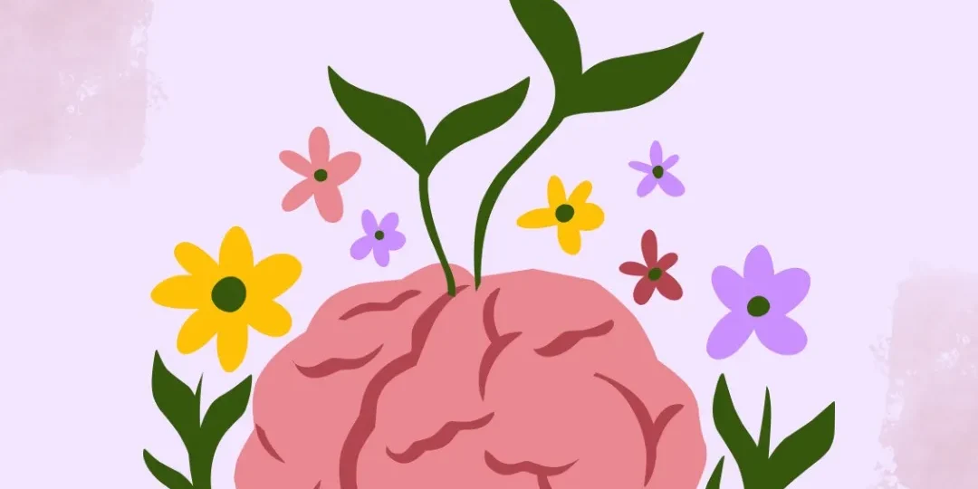 Green Dark Purple Illustrative Mental Health Day Instagram Post Mental Health